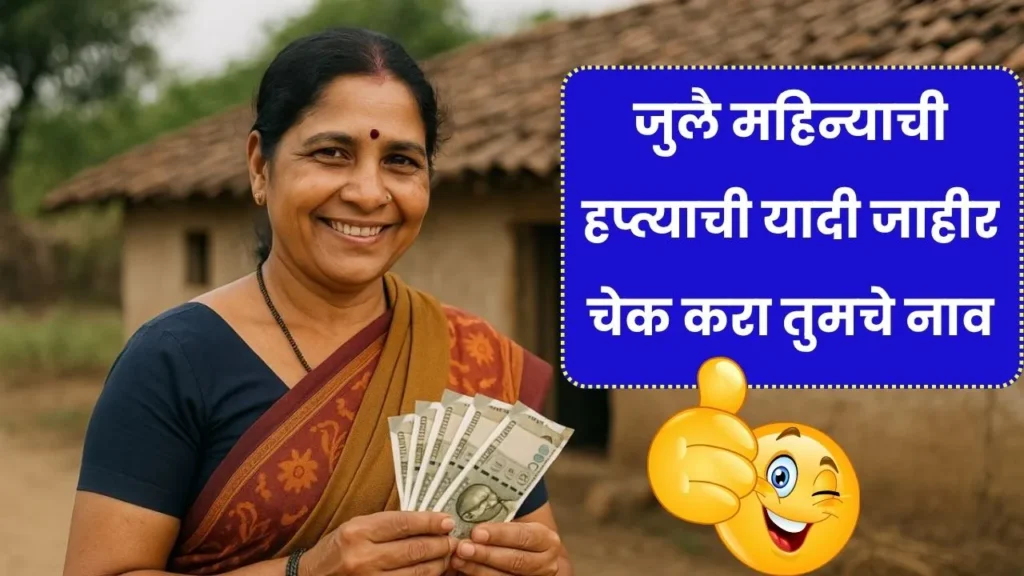 लाडक्या बहिणीसाठी खुशखबर जुलै महिन्याची हप्त्याची यादी जाहीर चेक करा तुमचे नाव! Ladki Bahin July Hafta