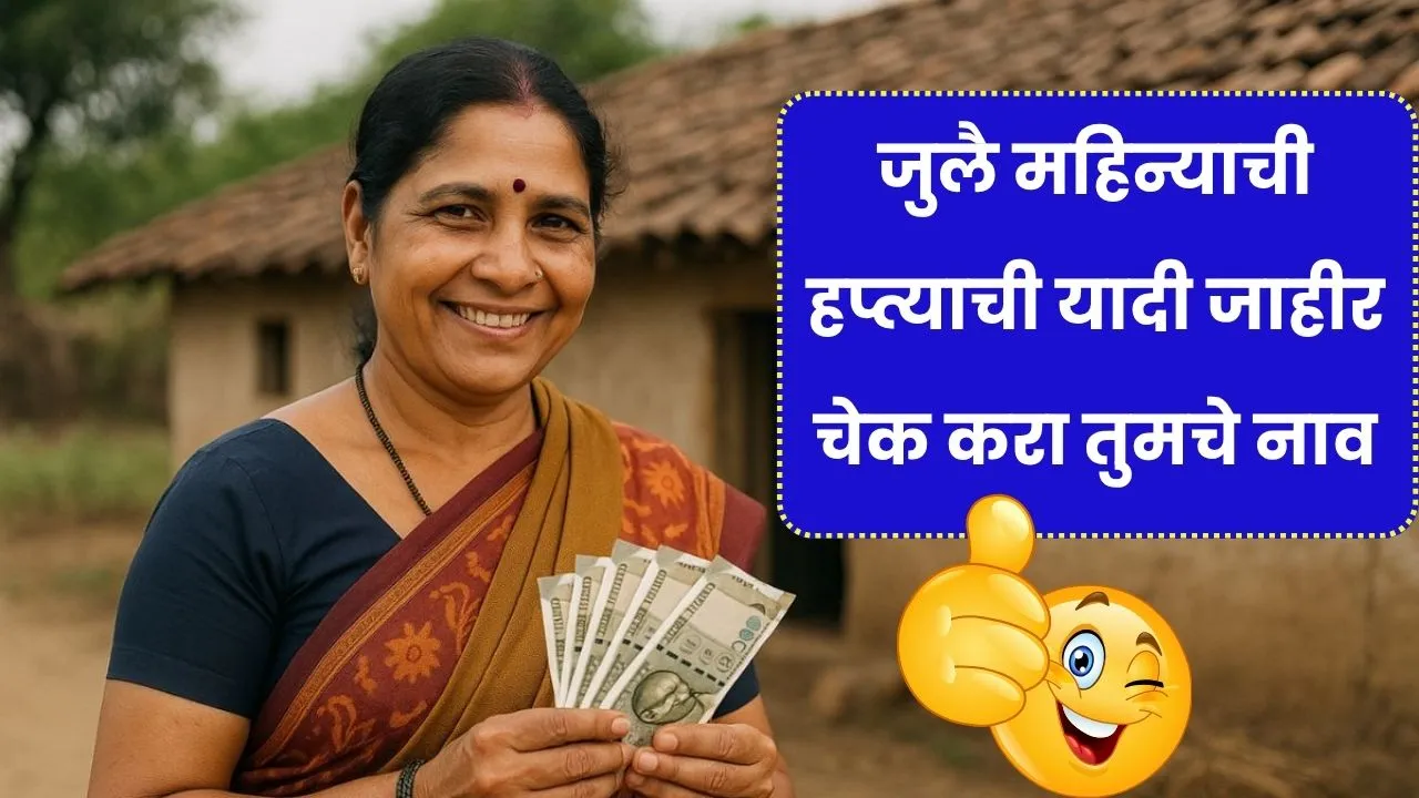 लाडक्या बहिणीसाठी खुशखबर जुलै महिन्याची हप्त्याची यादी जाहीर चेक करा तुमचे नाव! Ladki Bahin July Hafta