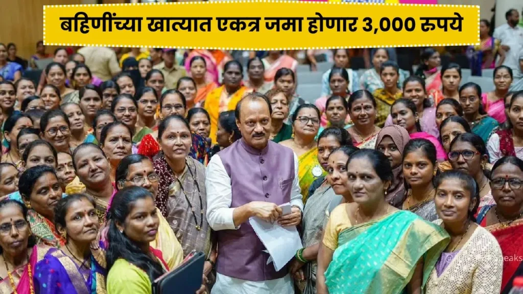 लाडक्या बहिणींच्या खात्यात एकत्र जमा होणार 3,000 रुपये! Ladki Bahin Yojana