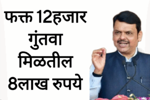 Post office scheme पोस्टाच्या या योजनेत फक्त 12हजार गुंतवा मिळतील 8लाख रुपये