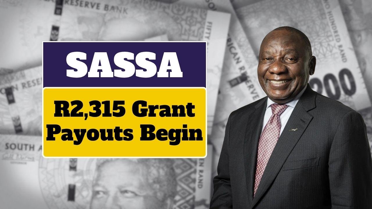 R2,315 SASSA Grant Payouts Begin This Week – Check Your August 2025 Payment Date Now!