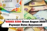 SASSA R350 Grant August 2025 Payment Dates Announced – Track Your SRD Status Online